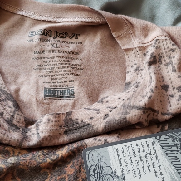 NWT Bon Jovi Tshirt Size XL - Picture 4 of 7